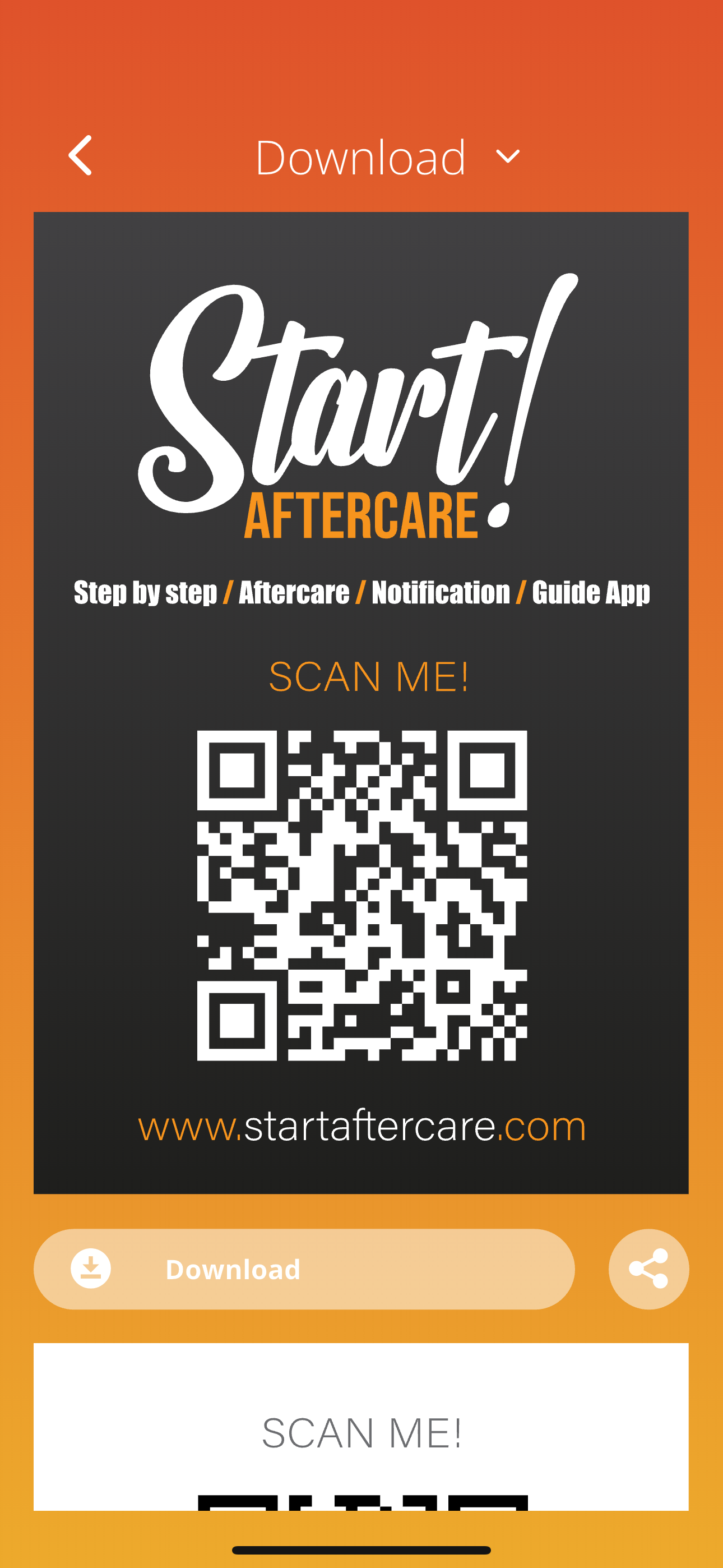 Start aftercare